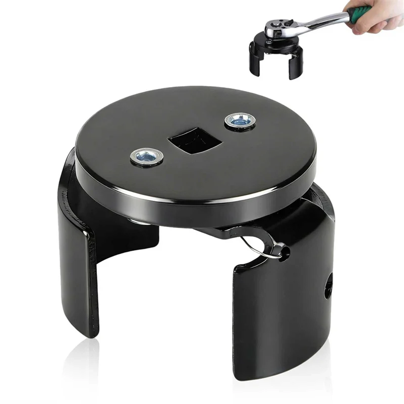 Oil Filter Wrench - ประแจกรองน้ำมันแบบปรับได้สองขากรรไกร สำหรับเปลี่ยนถ่ายน้ำมันง่ายๆ ถอด ติดตั้งไส้กรอง ซ่อมบำรุงรถยนต์
