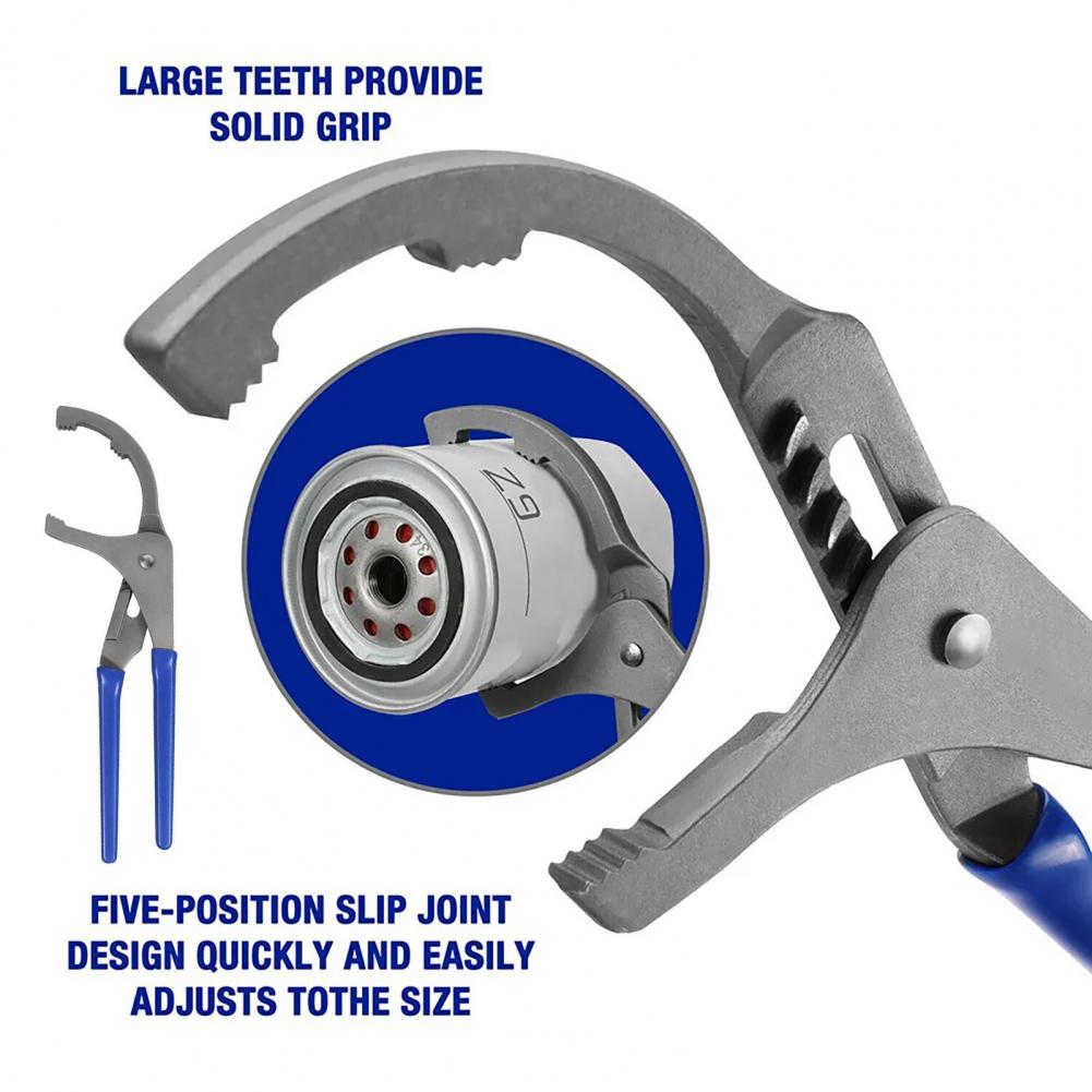 Oil Filter Wrench - คีมถอดไส้กรองน้ำมันเครื่อง 9/12 นิ้ว ปรับได้ 44.5-95 มม.