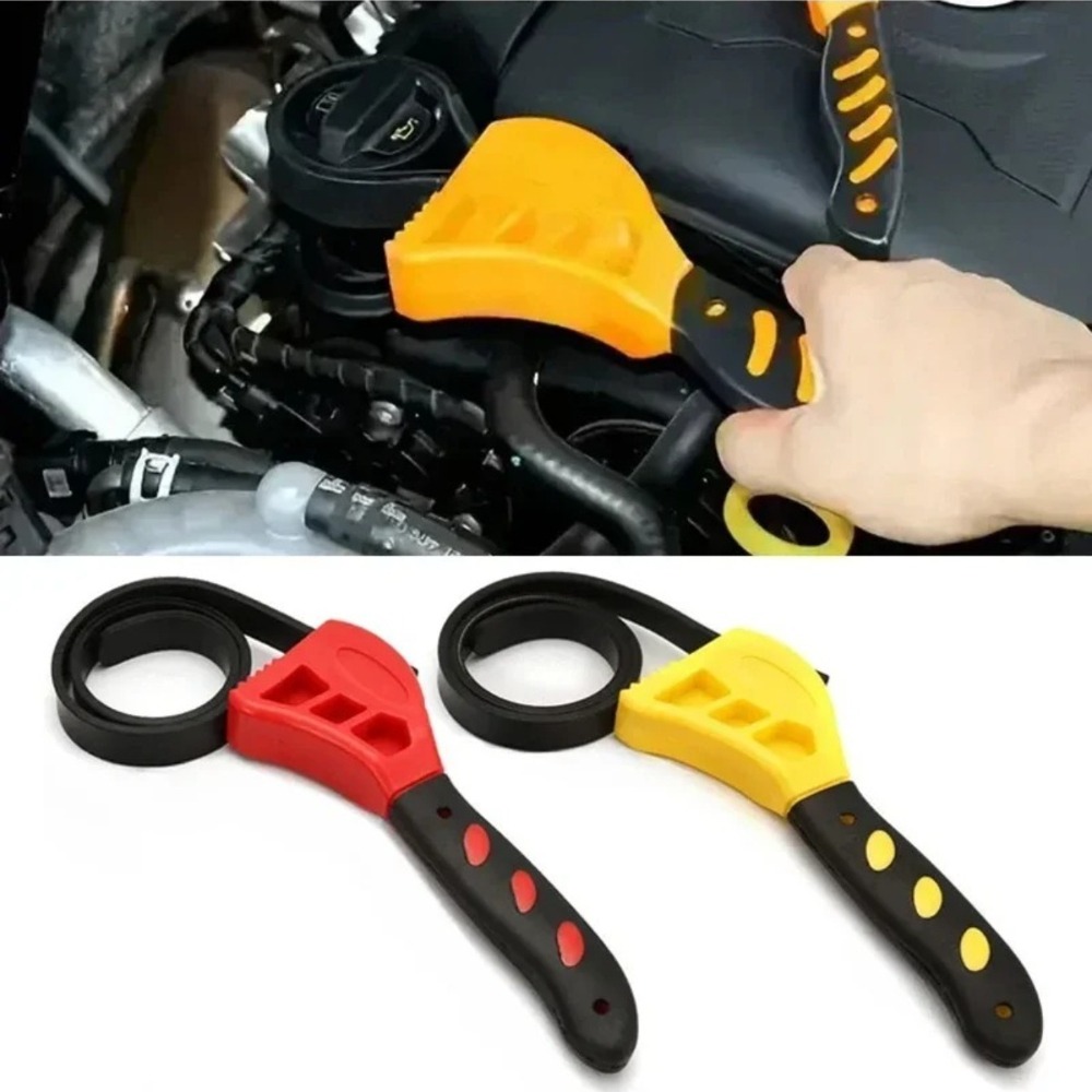Oil Filter Wrench - ประแจสายรัดขนาด 6 นิ้ว สำหรับถอดไส้กรองน้ำมันเครื่อง ประแจโซ่แบบสายรัด ประแจเปิดสายรัด