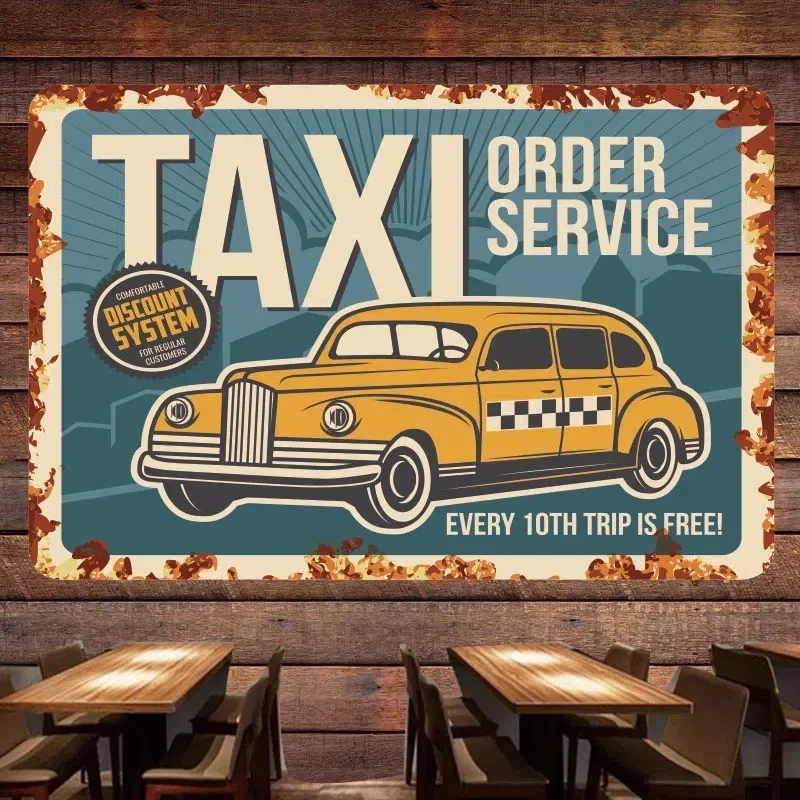 Auto Repair Shop Banners - บริการสั่งรถแท็กซี่ รถโบราณ โปสเตอร์ศิลปะ ผ้าแขวนผนัง ธง ภาพวาดติดผนัง