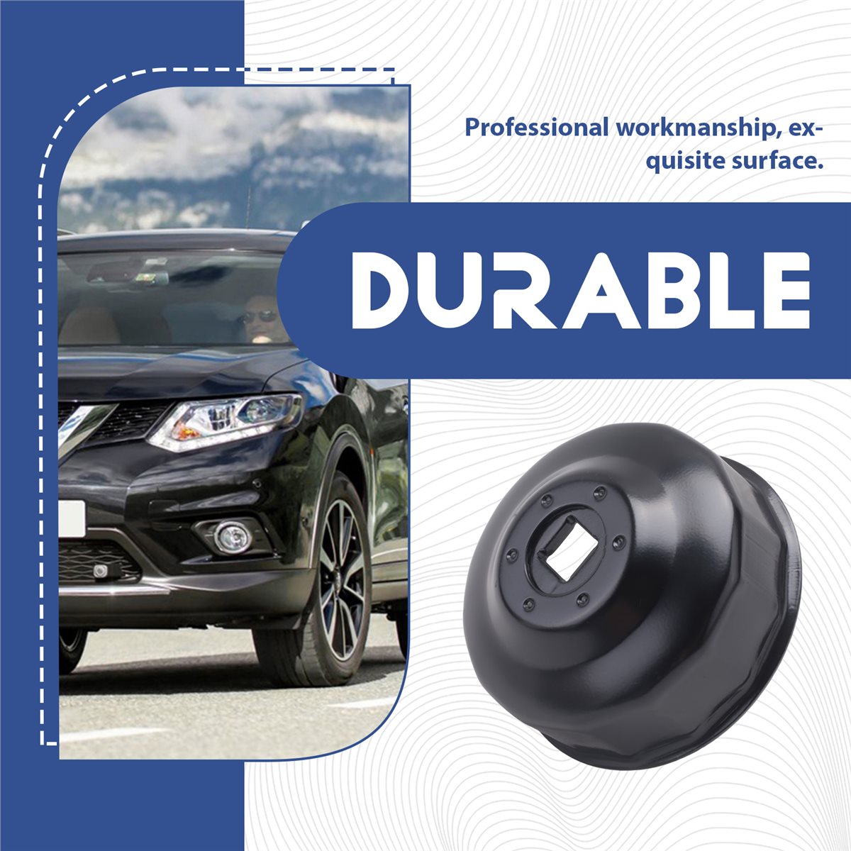Oil Filter Wrench - # ประแจถอดไส้กรองน้ำมันเครื่องแบบถ้วย ขนาด 65 มม. x