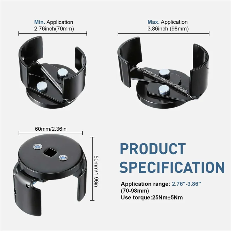 ประแจกรองน้ำมันแบบปรับได้สองขา - Oil Filter Wrench บทวิจารณ์และราคา