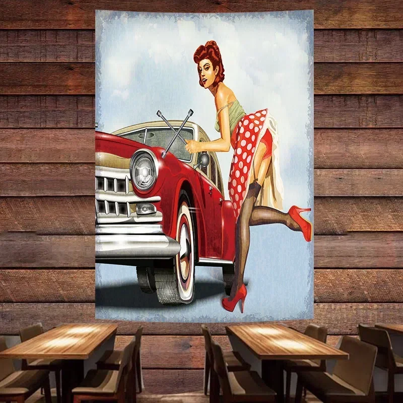 โปสเตอร์บริการซ่อมรถยนต์โบราณ  - Auto Repair Shop Banners บทวิจารณ์และราคา