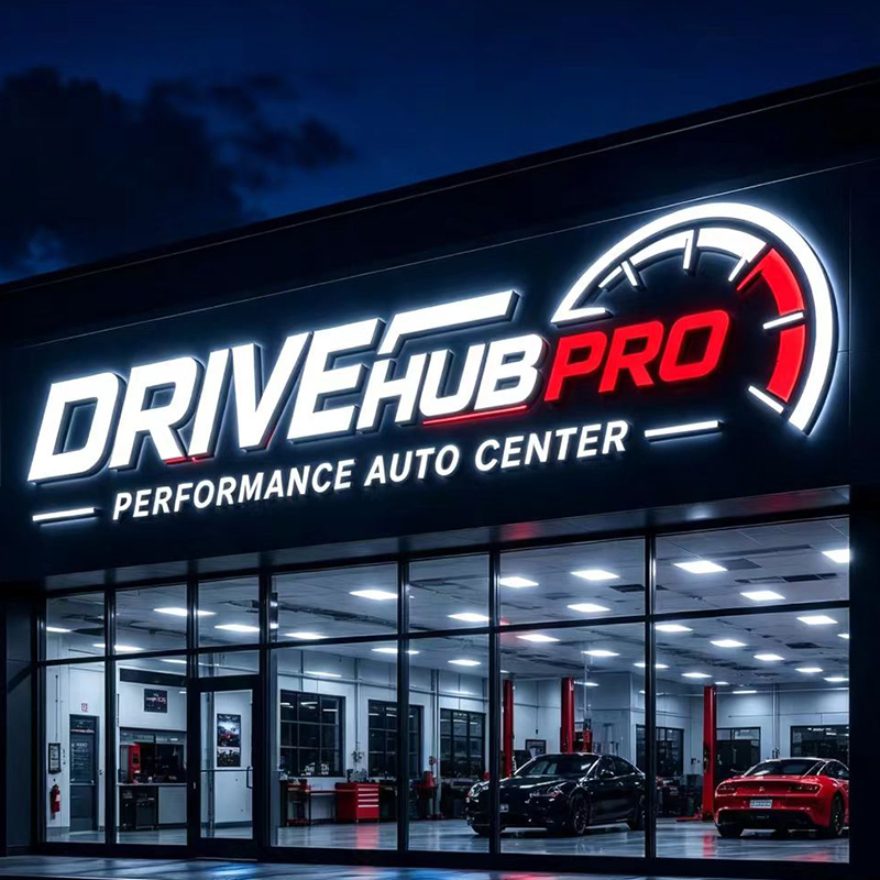 ป้ายไฟ LED แบบกำหนดเองสำหรับติ - Auto Repair Shop Logo Design บทวิจารณ์และราคา