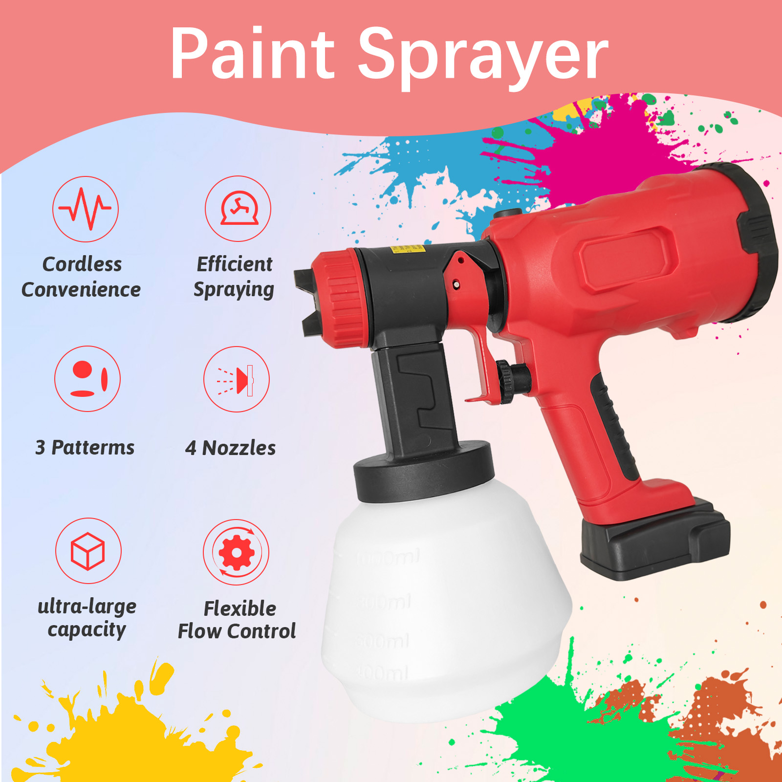 เครื่องพ่นสีไร้สายสำหรับแบตเตอ - Heat Gun Paint Strip บทวิจารณ์และราคา